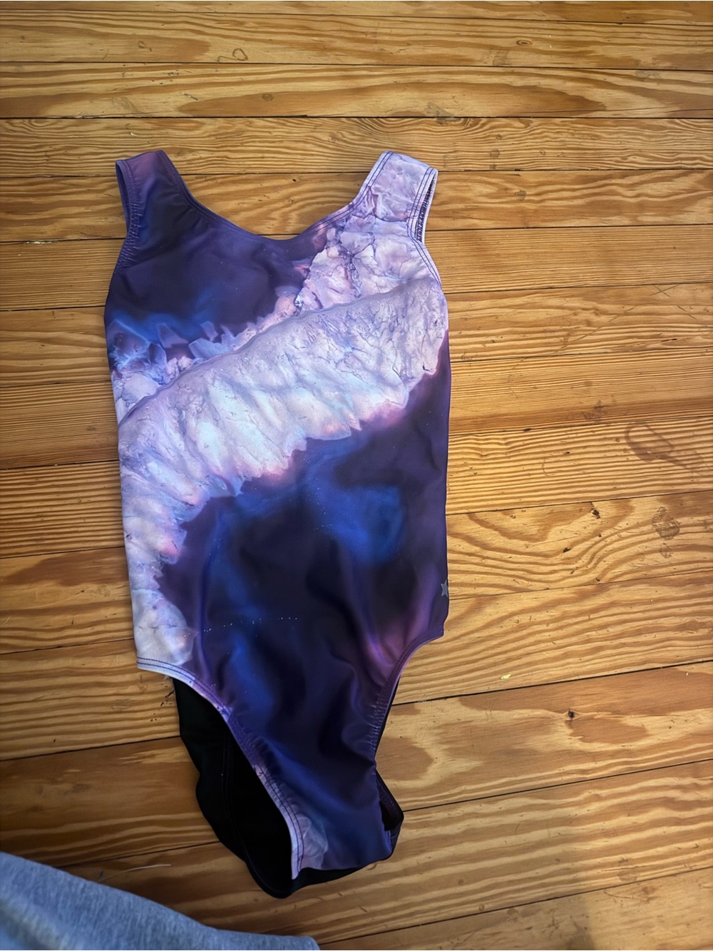 Purple Tie-Dye Destira Leotard CXL